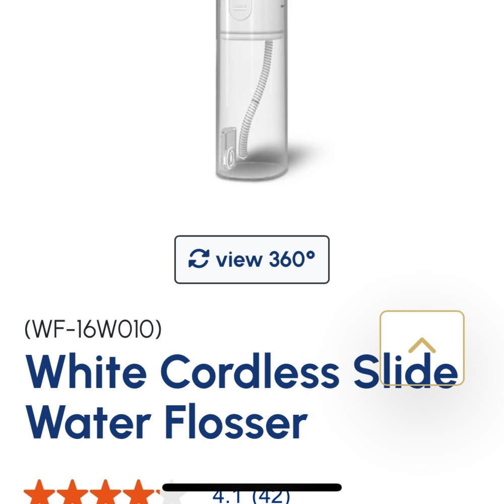 Nib Waterpik Cordless Slide Water Flosser - White - Picture 4 of 4